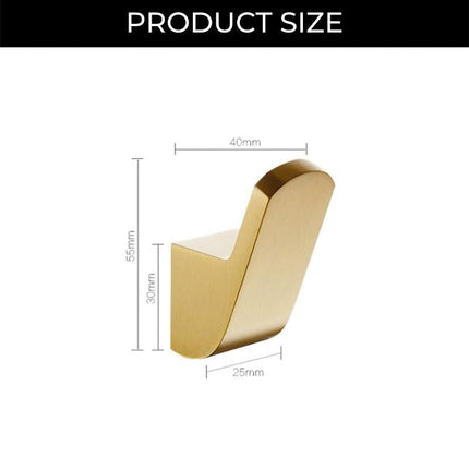 Elegant Wall Hooks | Modern Golden Brass Robe Hooks with Durable Design | Stylish Storage Solution for Organized Spaces 7