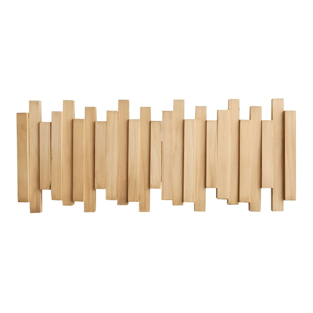 Elegant Wall Mounted Coat Rack with Foldable Hooks | Space-Saving Design for Organized Entryways 1