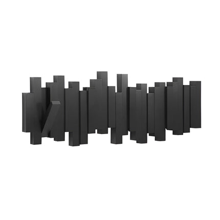 Elegant Wall Mounted Coat Rack with Foldable Hooks | Space-Saving Design for Organized Entryways 2
