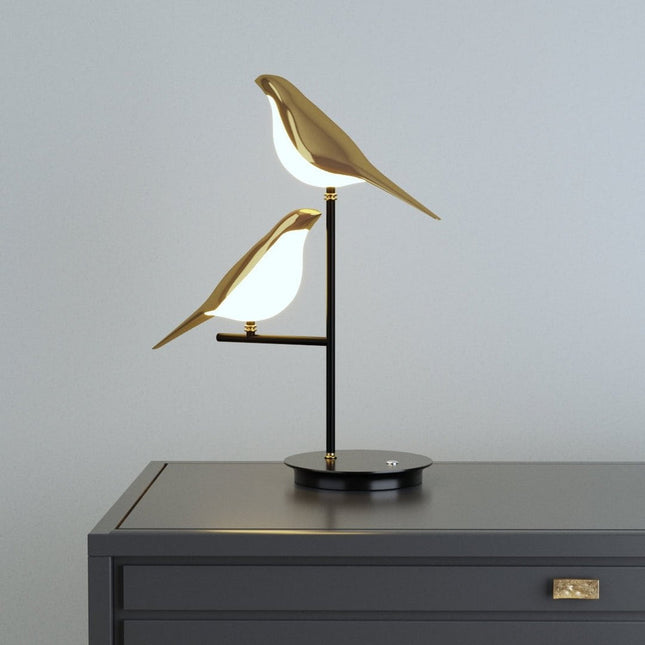 Elegant Wall Sconce | LED Wall Lamp with Bird Design & Warm Illumination for Cozy Ambiance 0