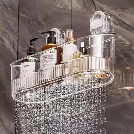 Elegant Wall Shelf | Suction Cup Storage Solution with Sturdy Support | Ideal for Kitchen and Bathroom Organization 2