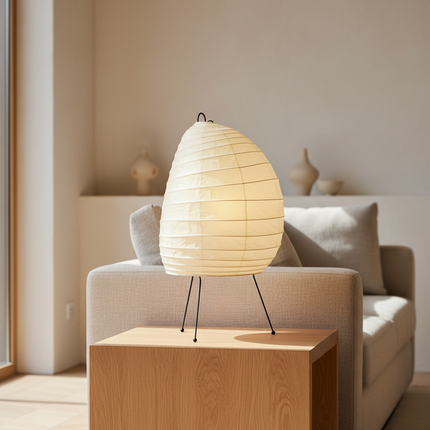 Elegant Washi Table Lamp with Soft Ambient Glow | Stylish Lighting for Modern Interiors 0