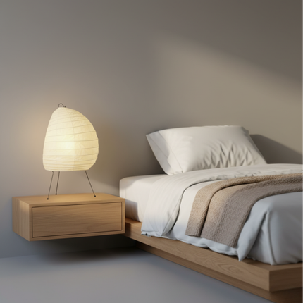 Elegant Washi Table Lamp with Soft Ambient Glow | Stylish Lighting for Modern Interiors 1