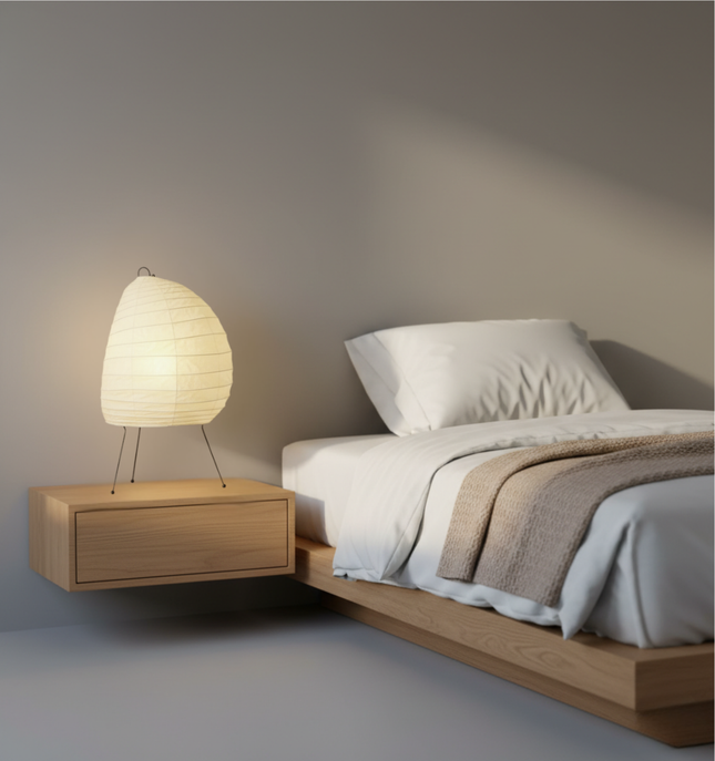 Elegant Washi Table Lamp with Soft Ambient Glow | Stylish Lighting for Modern Interiors 1