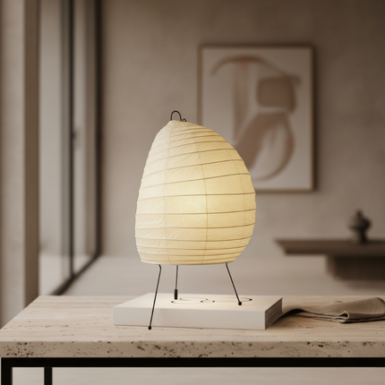 Elegant Washi Table Lamp with Soft Ambient Glow | Stylish Lighting for Modern Interiors 3