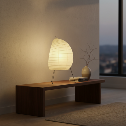 Elegant Washi Table Lamp with Soft Ambient Glow | Stylish Lighting for Modern Interiors 5