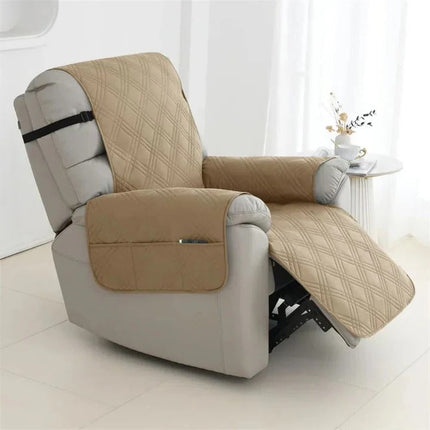Elegant Waterproof Recliner Cover with Quilted Comfort | Stylish Protection for Your Chair 0