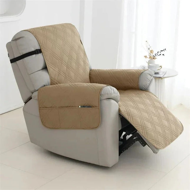 Elegant Waterproof Recliner Cover with Quilted Comfort | Stylish Protection for Your Chair 0