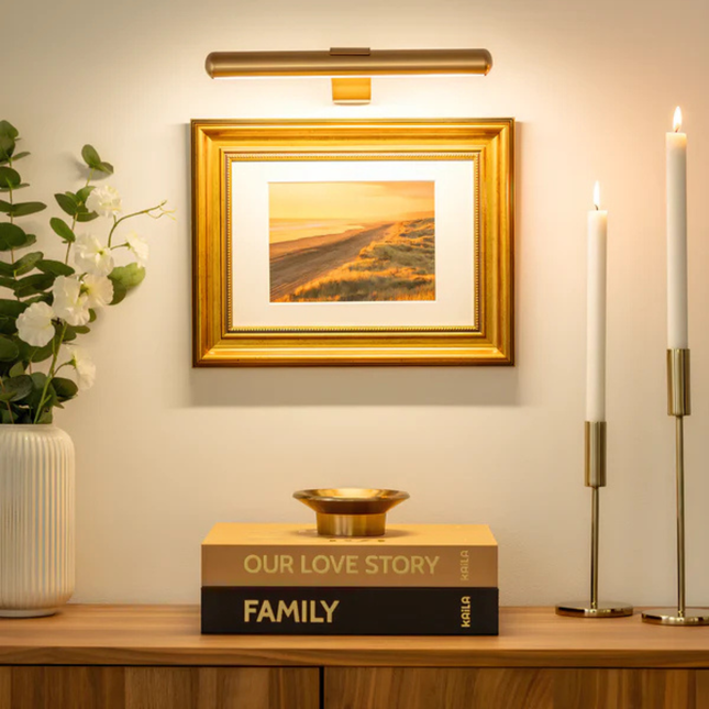Elegant Wireless Wall Art Display Light with Adjustable Illumination for Stunning Artwork Presentation 0