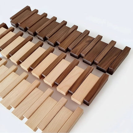 Elegant Wooden Coat Hook Rack with Foldable Hooks | Stylish Wall Storage for Coats and Bags 5