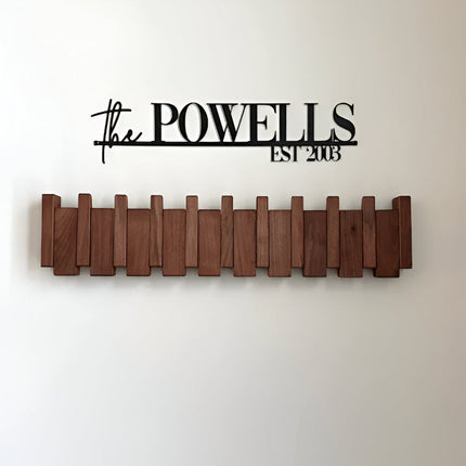 Elegant Wooden Coat Rack Stand with 6 Hooks | Space-Saving Design for Stylish Organization 6