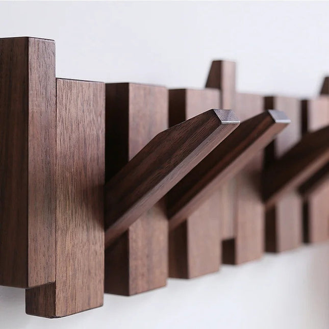 Elegant Wooden Coat Rack with Piano Design for Stylish Organization 0