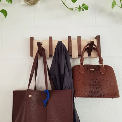Elegant Wooden Coat Rack with Piano Design for Stylish Organization 2
