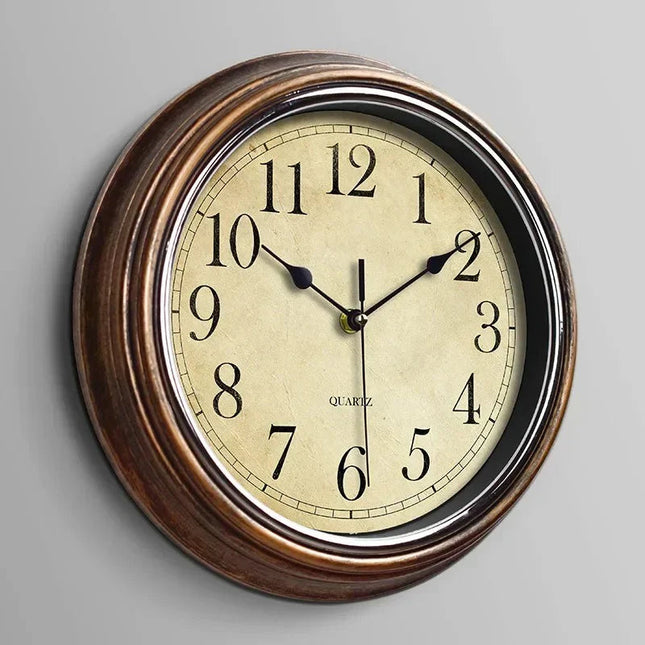 Elegant Wooden Large Wall Clock with Oversized Numerals for Timeless Decor 0