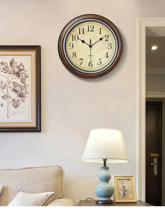 Elegant Wooden Large Wall Clock with Oversized Numerals for Timeless Decor 1