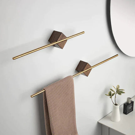 Elegant Wooden Towel Rack with Minimalist Design | Space-Saving Towel Holder for Organized Bathrooms 7