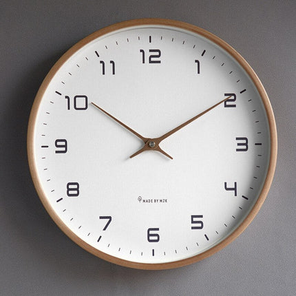 Elegant Wooden Wall Clock | Modern Wall Clock Decor with Silent Quartz Movement | Minimalist Design for Tranquil Interiors 0