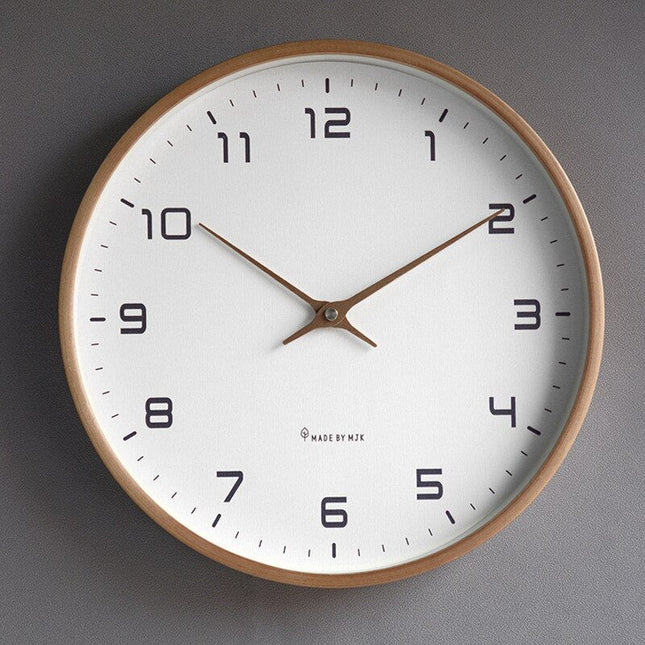 Elegant Wooden Wall Clock | Modern Wall Clock Decor with Silent Quartz Movement | Minimalist Design for Tranquil Interiors 0