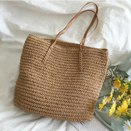 Elegant Woven Handbag with Sturdy Shoulder Strap for Stylish Versatility 4