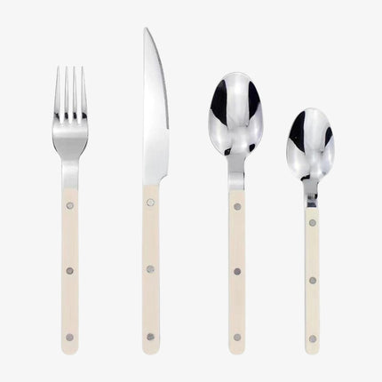 Elegant | 24-Piece Cutlery Set with Modern Black Handles | Durable Stainless Steel for Stylish Dining 9