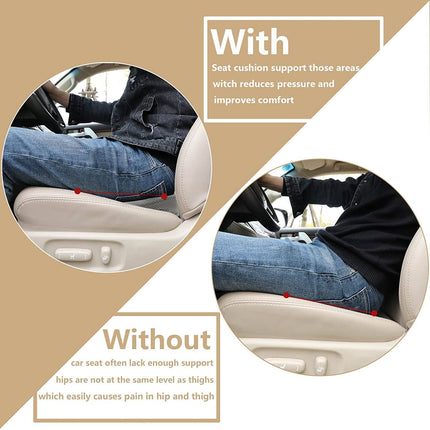 Elevate Your Drive | Car Seat Cushion with Non-Slip Base | Height Boost for Improved Driving Visibility 5