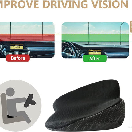 Elevate Your Drive | Car Seat Cushion with Non-Slip Base | Height Boost for Improved Driving Visibility 7