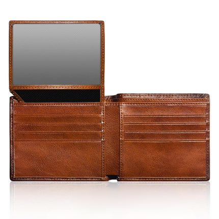 EliteFold | Men's Bifold Wallet with RFID Blocking Technology | Premium Leather for Style and Security 0