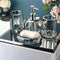 Elite Crystal Glass Bathroom Accessories Set with Elegant Design | Timeless Style for Sophisticated Spaces 1