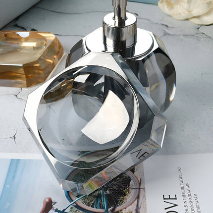 Elite Crystal Glass Bathroom Accessories Set with Elegant Design | Timeless Style for Sophisticated Spaces 13