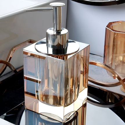 Elite Crystal Glass Bathroom Accessories Set with Elegant Design | Timeless Style for Sophisticated Spaces 2