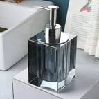 Smoky Gray Crystal Liquid Soap Dispenser-7x7x16cm