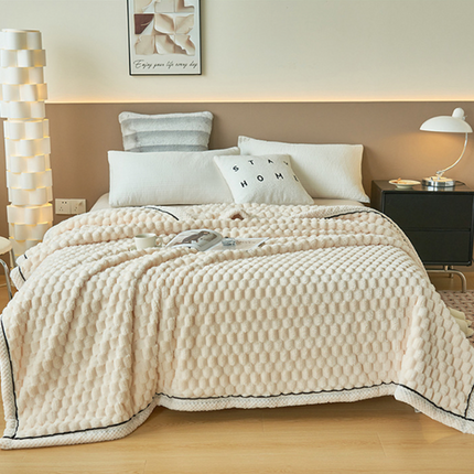 Eloise Collection | Ultra-Soft Blanket with Flannel Fleece | Stylish Velvet Design for Year-Round Comfort 4