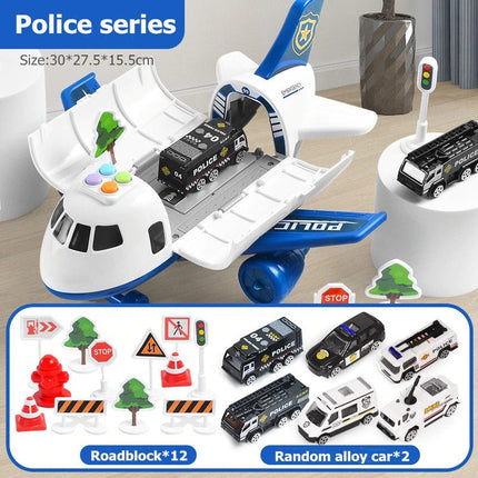Emergency Rescue Playset | XL Airplane Toy Set with Interactive Features | Engaging Learning Experience for Kids 4