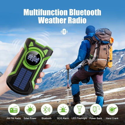 Emergency Weather Radio | Multi-Power Hand Crank Radio with NOAA Alerts | Reliable Communication for Safety 3