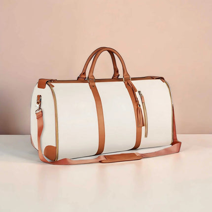 Travel Duffle Bags, Leather Duffle Bag with Shoulder Strap – image 4