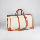 Travel Duffle Bags, Leather Duffle Bag with Shoulder Strap, Water Resistant Carry On Bag for Weekend and Business Trips