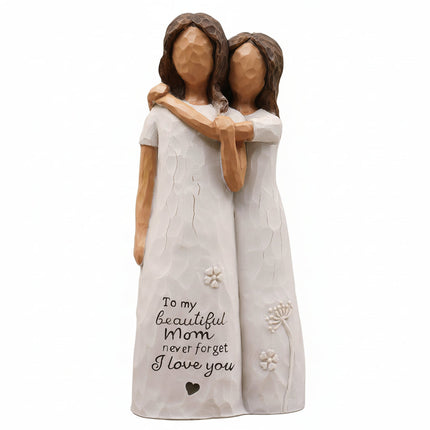 Emotional Embrace | Mother Daughter Figurine with Meaningful Design | Perfect Gift for Celebrating Family Bonds 3