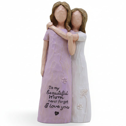 Emotional Embrace | Mother Daughter Figurine with Meaningful Design | Perfect Gift for Celebrating Family Bonds 6