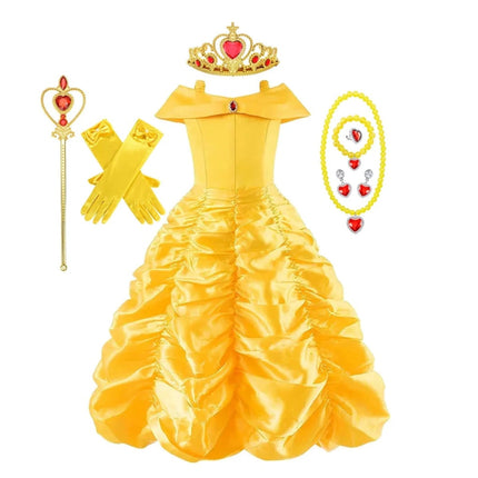 Enchanted Dreams | Girls Princess Ball Gown Dress with Elegant Design | Perfect for Dress-Up and Celebrations 4