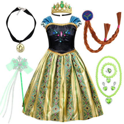 Enchanted Princess Costume Set | Elegant Dress with Matching Accessories for Magical Dress-Up Fun 14