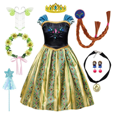 Enchanted Princess Costume Set | Elegant Dress with Matching Accessories for Magical Dress-Up Fun 3
