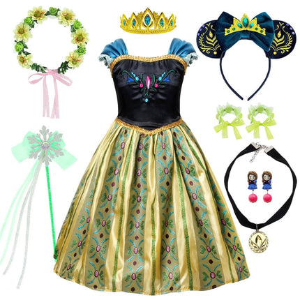 Enchanted Princess Costume Set | Elegant Dress with Matching Accessories for Magical Dress-Up Fun 4