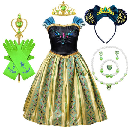 Enchanted Princess Costume Set | Elegant Dress with Matching Accessories for Magical Dress-Up Fun 6