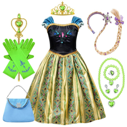 Enchanted Princess Costume Set | Elegant Dress with Matching Accessories for Magical Dress-Up Fun 7
