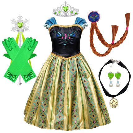 Enchanted Princess Costume Set | Elegant Dress with Matching Accessories for Magical Dress-Up Fun 8