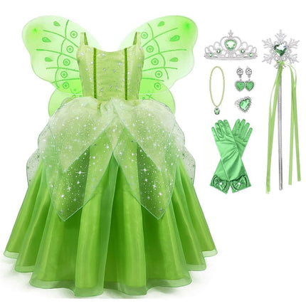Enchanting Fairy Princess Costume Set for Girls with Accessories | Perfect for Halloween and Role Play 2