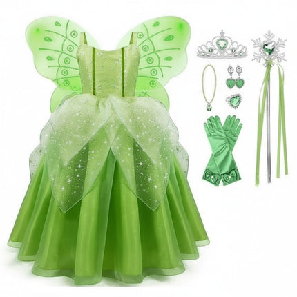 Enchanting Fairy Princess Costume Set for Girls with Accessories | Perfect for Halloween and Role Play 4