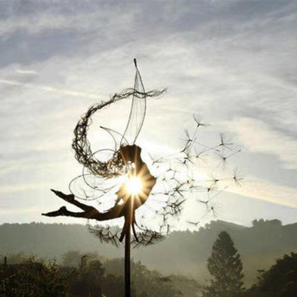 Enchanting Garden Decor | Fairy Garden Ornaments with Unique Dandelion Design | Magical Outdoor Wall Art for Whimsical Spaces 12