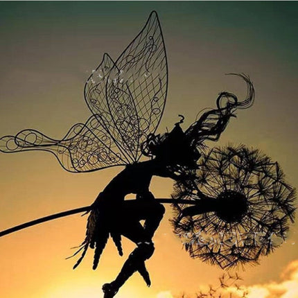 Enchanting Garden Decor | Fairy Garden Ornaments with Unique Dandelion Design | Magical Outdoor Wall Art for Whimsical Spaces 14