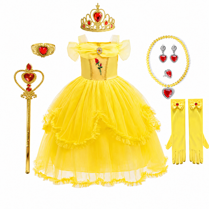 Enchanting Princess Costume Set for Girls with Accessories | Perfect for Magical Celebrations 11